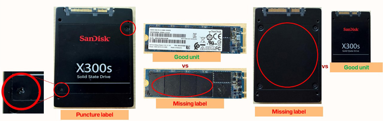 sandisk AS 불가 예시